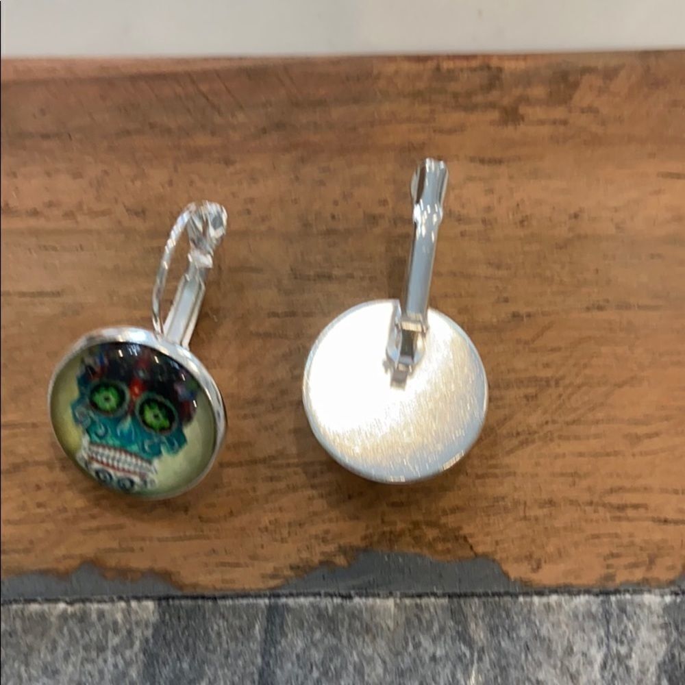 Colorful Skull earrings‎ - Picture 2 of 2